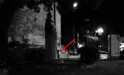 Il monumento a Pietro Siciliani è in stato di abbandono