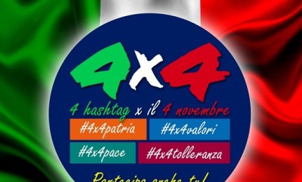 “4x4 – 4 hashtag per il 4 novembre”