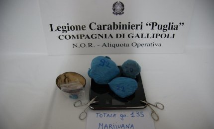Possesso di eroina, denunciato 19enne di Galatina