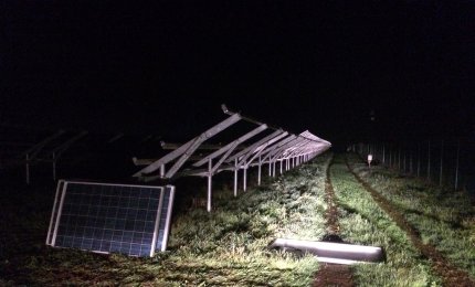 Megafurto di pannelli fotovoltaici nella zona dell'Aeroporto