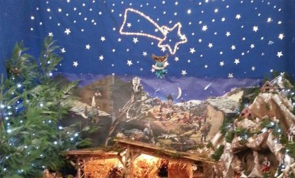 Gli originali addobbi natalizi della Parrocchia San Biagio