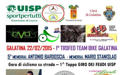 A Galatina è tutto pronto per il 'Primo trofeo Team Bike'