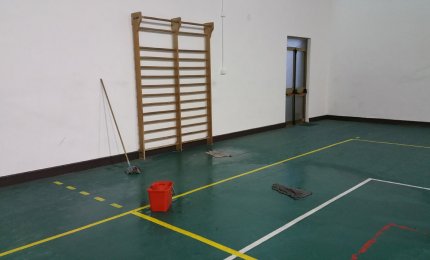 "Un lago in palestra". "Elimineremo presto il problema"