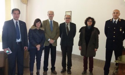 Pierluigi D'Angelo in visita a Palazzo Orsini