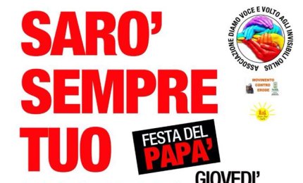 “Sarò sempre tuo padre”, un convegno di “Diamo volto e voce agli invisibili”