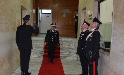Il generale Franco Mottola in visita a Lecce