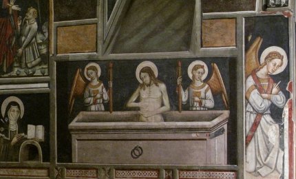 La pietra era stata ribaltata dal sepolcro