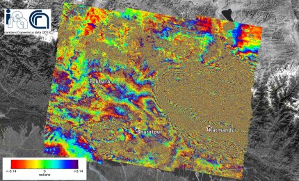 Misurati dallo spazio gli spostamenti causati dal terremoto in Nepal