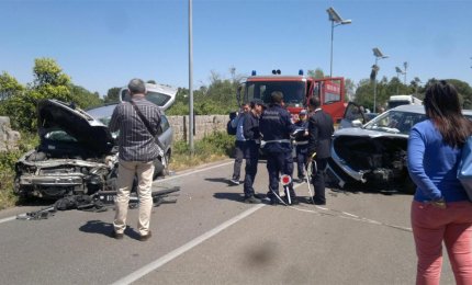 Scontro frontale sulla via per Collemeto, tre feriti