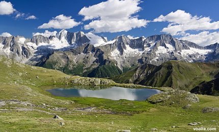 Le montagne si scaldano prima dei territori intorno