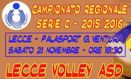 SBV nel capoluogo contro la Lecce Volley