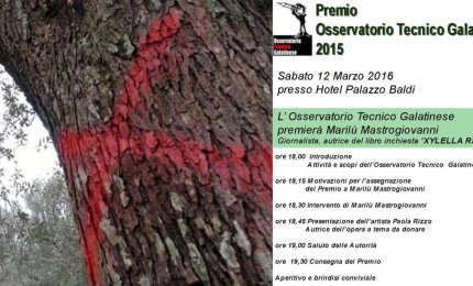 A Marilù Mastrogiovanni il premio dell'Osservatorio