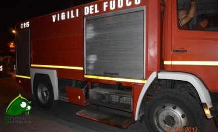 Incendio doloso nella notte a Sogliano Cavour
