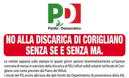 "No alla discarica di Corigliano senza sé e senza ma"