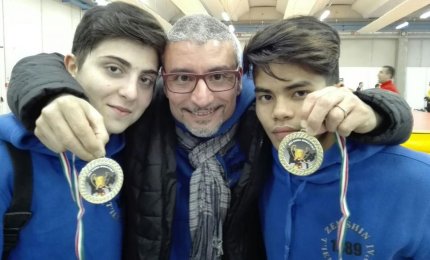 Alessia Coluccia e Lal Lisi ai Campionati mondiali di Kung Fu - Sanda