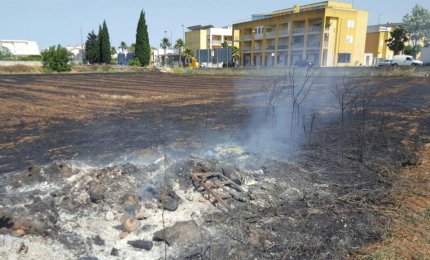 Fuoco in via Kennedy