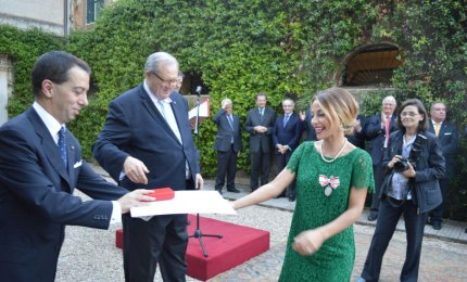 A Maria Elena Grecolini la medaglia d'argento del Sovrano Ordine di Malta