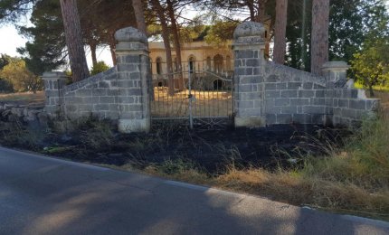 Villa Bardoscia salvata dalle fiamme
