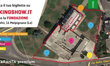 In vendita i biglietti per i posti &quot;Taranta Premium&quot;