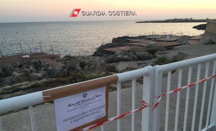 Sequestrato intero stabilimento balneare 