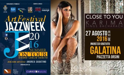 Karima in piazzetta Orsini nel giorno del concertone