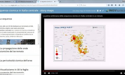 Disponibili le Story &amp; Maps del terremoto
