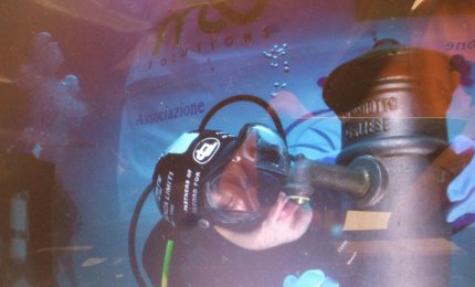 Paolo De Vizzi verso il nuovo record di permanenza sott'acqua