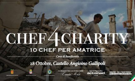 “Chef4Charity”, dieci stelle del gusto salentine per Amatrice