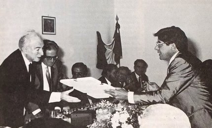 Angelo Sodo con Francesco Cossiga