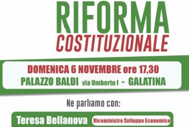 "Basta un Si Galatina", un incontro con i parlamentari salentini del PD