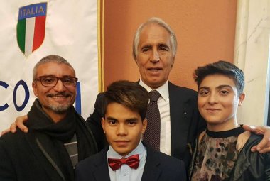 Alessia Coluccia e Lal Lisi premiati a Roma da Giovanni Malagò