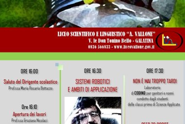 Al Liceo Vallone un open day per la Robotica