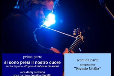 Il Premio Civilia a Max Manfredi
