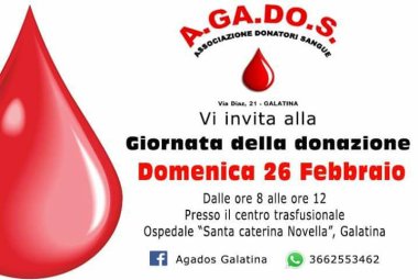 Domenica, con AGaDoS, si dona il sangue e si vince un lavaggio dell'auto