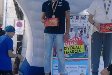 Diego Chirivì è vicecampione d'Italia sui 20 chilometri di marcia