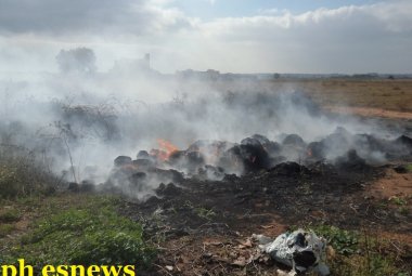 Bruciano i teli in plastica. Inquinati i terreni a nord-ovest di Galatina