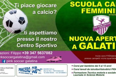 A Galatina la prima scuola di calcio femminile del Salento