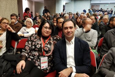 Daniela Sindaco all'assemblea nazionale di Articolo 1 Mdp