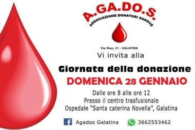 Domenica si dona “Una goccia di vita per la vita!"