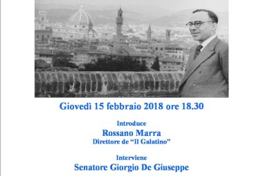 Giorgio La Pira, ne parla il senatore De Giuseppe nella Sala Pollio