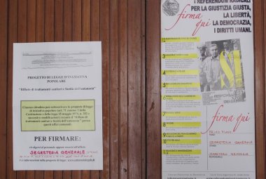 Anche a Galatina si firma per i referendum sulla giustizia