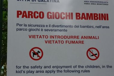 Inglese maccheronico per la Villetta San Francesco