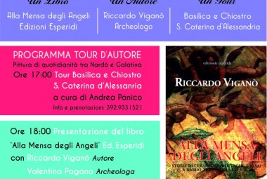 "Il Tour d’Autore. Un Libro – un Autore – un Tour" fa tappa a Galatina con "La mensa degli angeli"