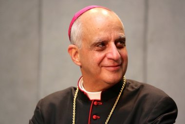 Monsignor Rino Fisichella al 'Da Vinci' di Maglie