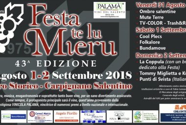 Festa te lu mieru 2018, tutte le novità