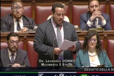 Il primo intervento in Assemblea di Leonardo Donno, deputato galatinese
