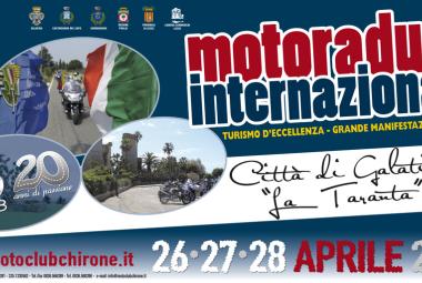 Al via il 17° motoraduno 'La Taranta'. Si festeggiano i 20 anni del Motoclub Chirone