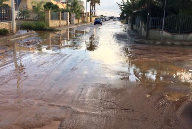 Collemeto invasa da acqua e fango