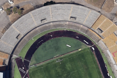 La curva nord dello stadio di Lecce intitolata a Lorusso e Pezzella