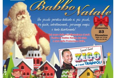 Babbo Natale arriverà dal cielo in sicurezza grazie alla Protezione Civile